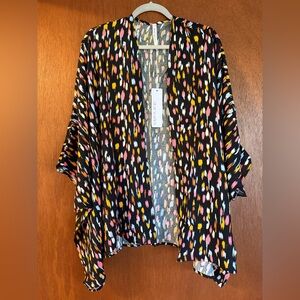 Charming Black Multicolor Blouse